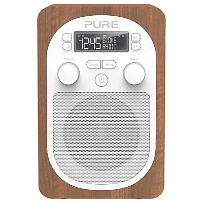 Pure Evoke H2 DAB/DAB+/FM Digital Radio Walnut Pure Evoke H2 DAB/DAB+/FM Digital Radio Walnut
